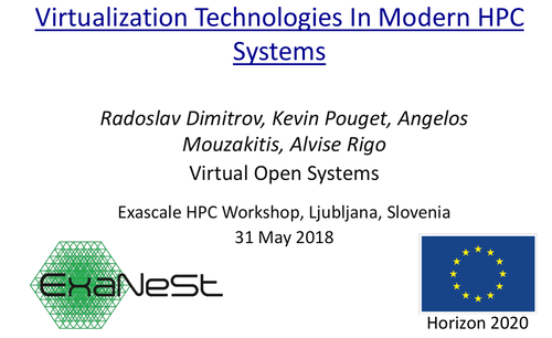 Virtualization technologies in modern HPC systems